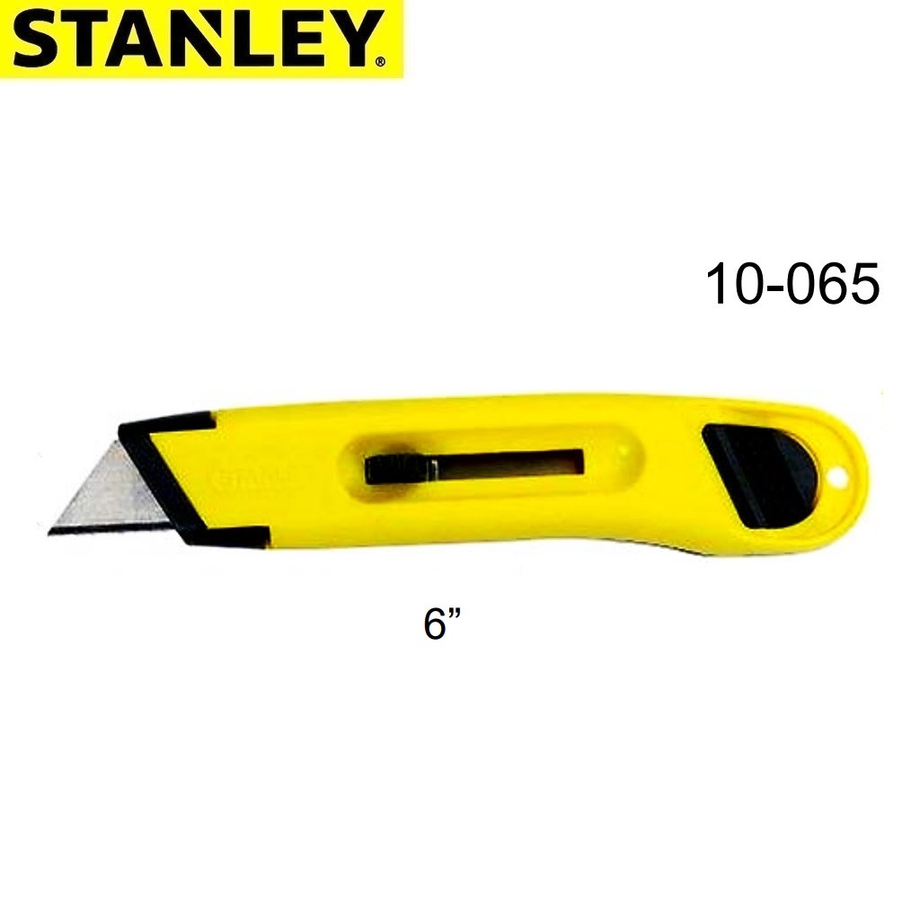 SKI - สกี จำหน่ายสินค้าหลากหลาย และคุณภาพดี | STANLEY 10-065 มีดคัตเตอร์พลาสติก 6นิ้ว [12อัน/กล่อง] (PBT)